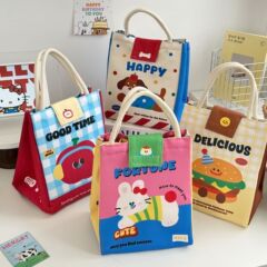かわいい弁当箱の手提げ弁当箱はサラリーマンの保温弁当袋を持っています。