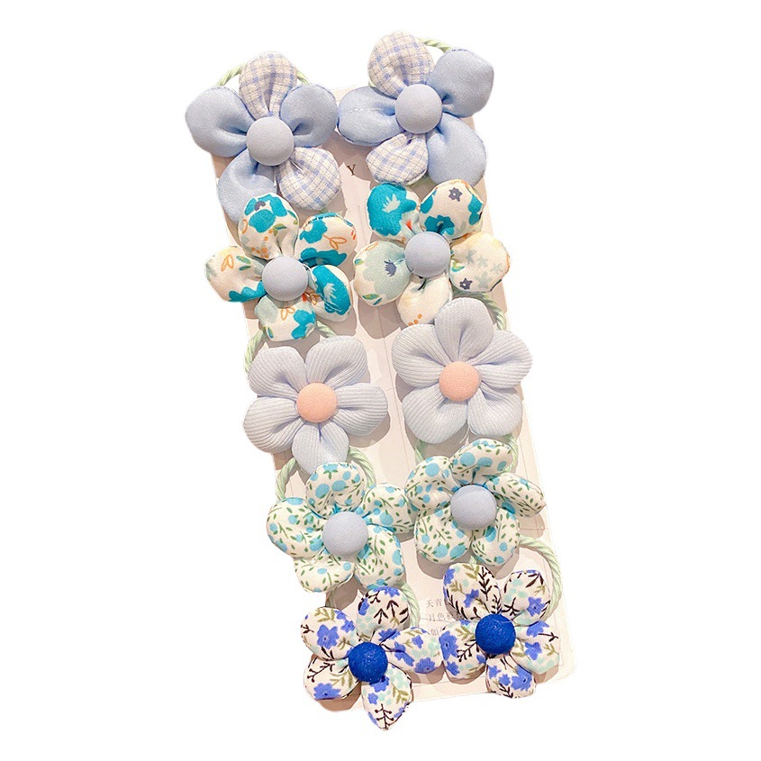 Alta apariencia de niña no duele la flor del pelo pequeña banda de goma del lazo del pelo de los niños cuerda del pelo bebé lindo tocado flor tocado accesorios para el cabello