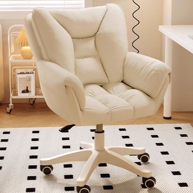 silla de computadora dormitorio de niñas silla de maquillaje hogar cómodo dormitorio de estudiantes universitarios silla giratoria de elevación de respaldo
