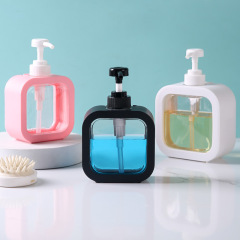 家庭用手洗い液押え瓶シンプル多色洗面台入浴剤シャンプー瓶プラスチックローション分注瓶