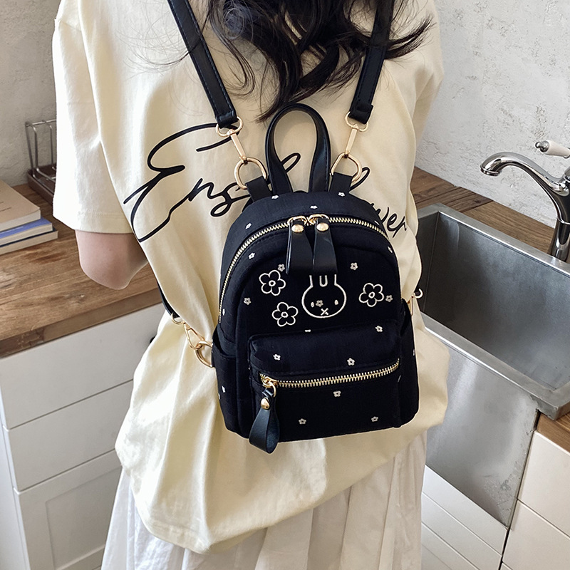 Coreano lindo punto de onda conejo mochila 2026 nuevo estudiante de gran capacidad mochila diaria mochila de viaje de moda