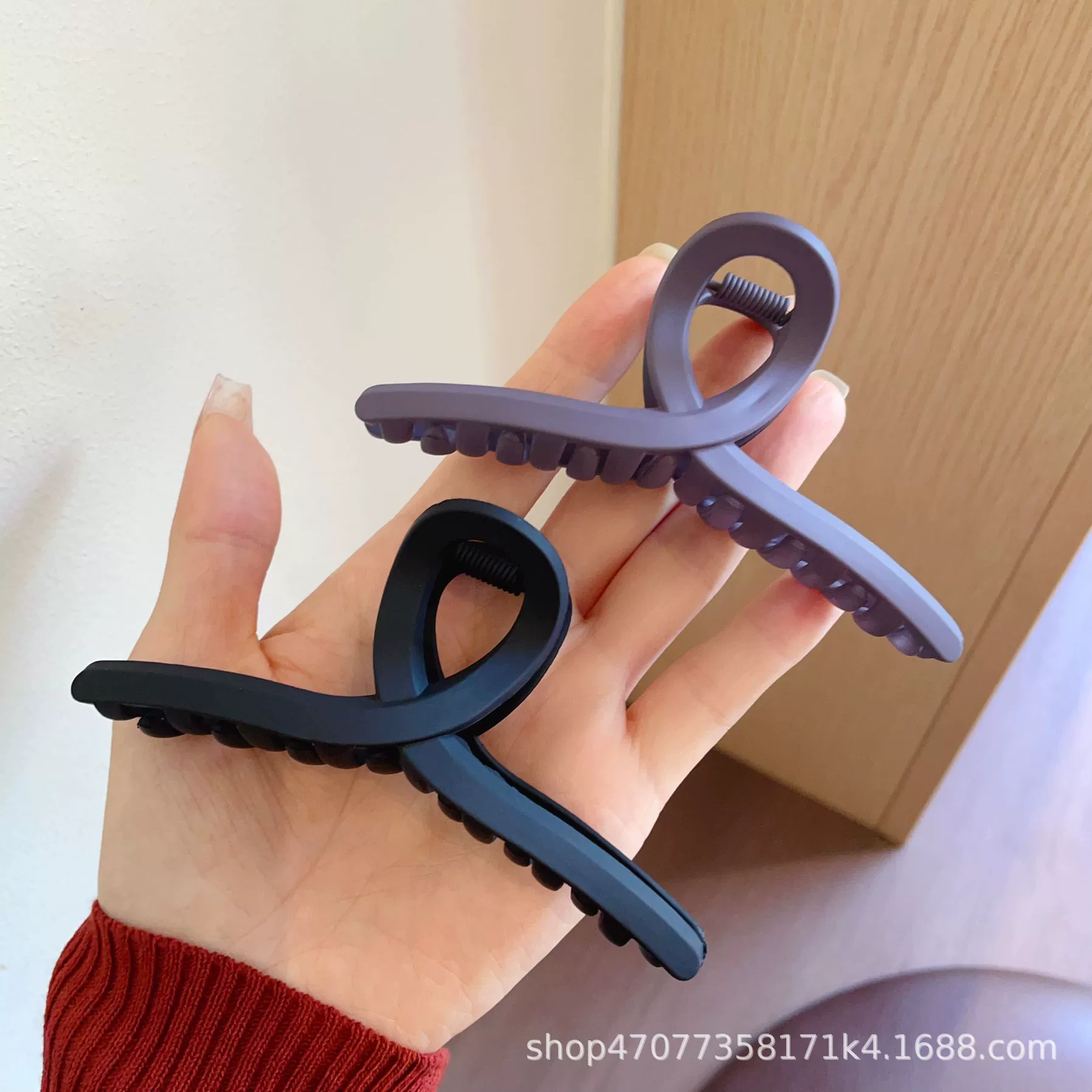 Матовый большой летний краб-пин, заколка для волос, акула, Hairpins, аксессуар для волос, простой и элегантный дизайн
