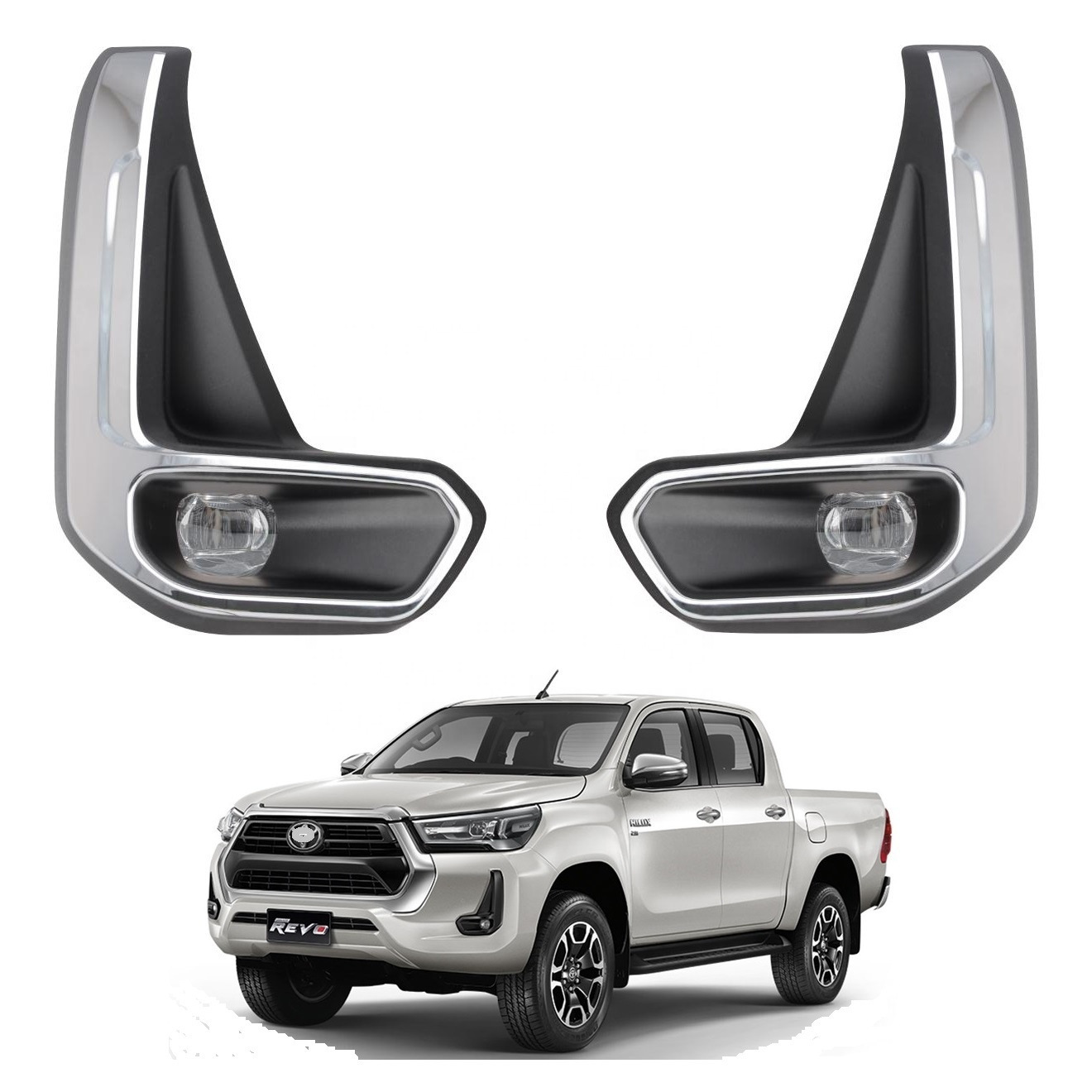 Aplicable a Toyota 20 / 21 nuevo Hercules REVO conjunto de luz de niebla frontal pickup luz de día luz de barra