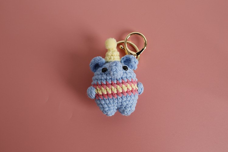 20g Weight Wool Yarn Home Textiles & Decor Type Bag Pendant, Keychain Classification 1 Piece Quantity Daily Occasion yarn Material Anime, Animal, Cartoon Pattern All Seasons Season Cute Style 1 Piece Anime Animal Cartoon Bag Pendant Keychain Yarn Cute Bag Pendant Keychain 6
