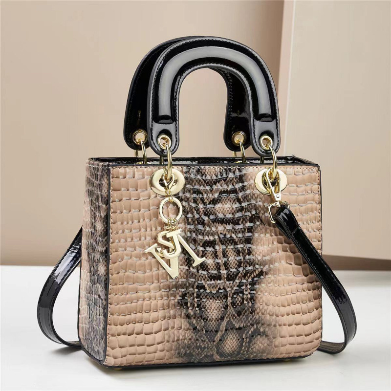 Bolsa de mano pequeña fragancia patrón de lagarto textura de peinado de gran capacidad Dai Fei bags de mensajero de un solo hombro