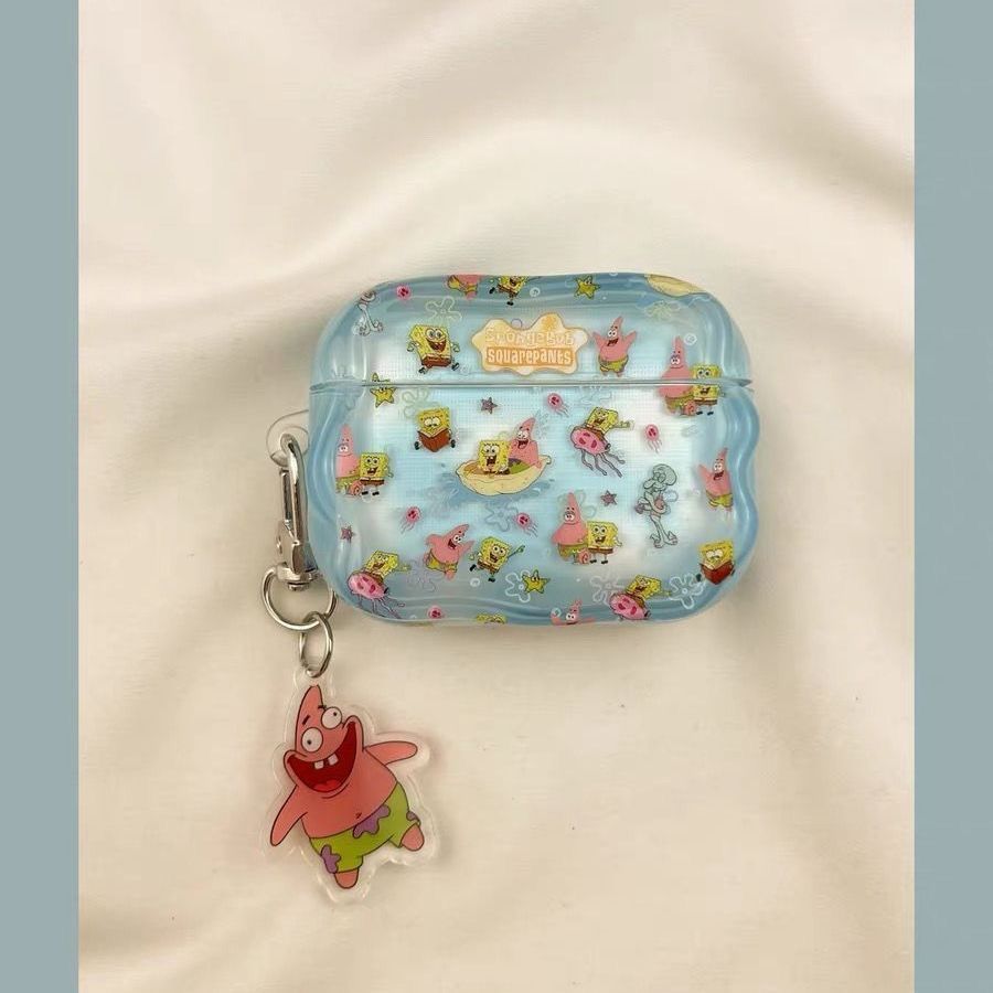 PiStar SpongeBob para AirPods 4 generación cubierta de auriculares Apple AirPodpro3 / 2 estuche de protección Bluetooth image 6