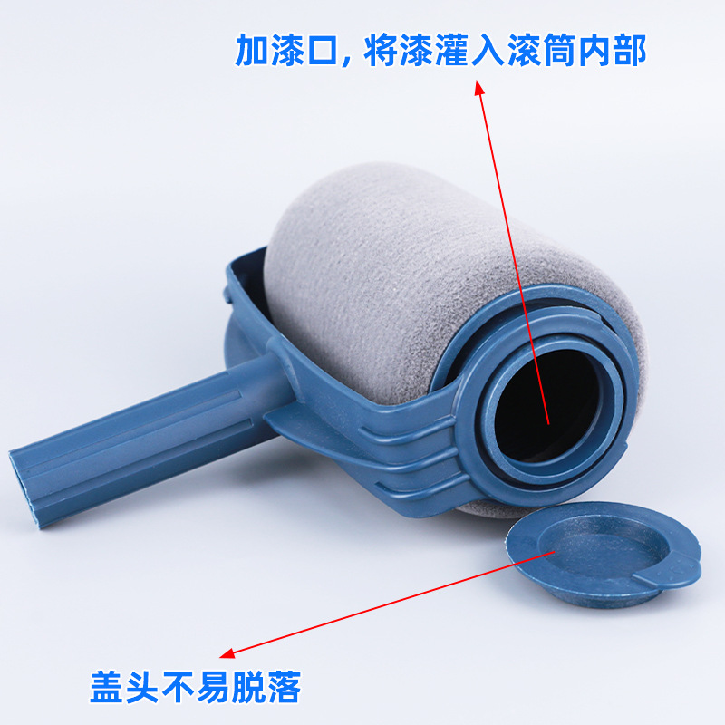 Cepillo de esponja de rodillo de llenado de pintura al por mayor Cepillo de pintura de esquina de pared de barra telescópica Cepillo de pintura de rodillo de pintura de rodillo de paint