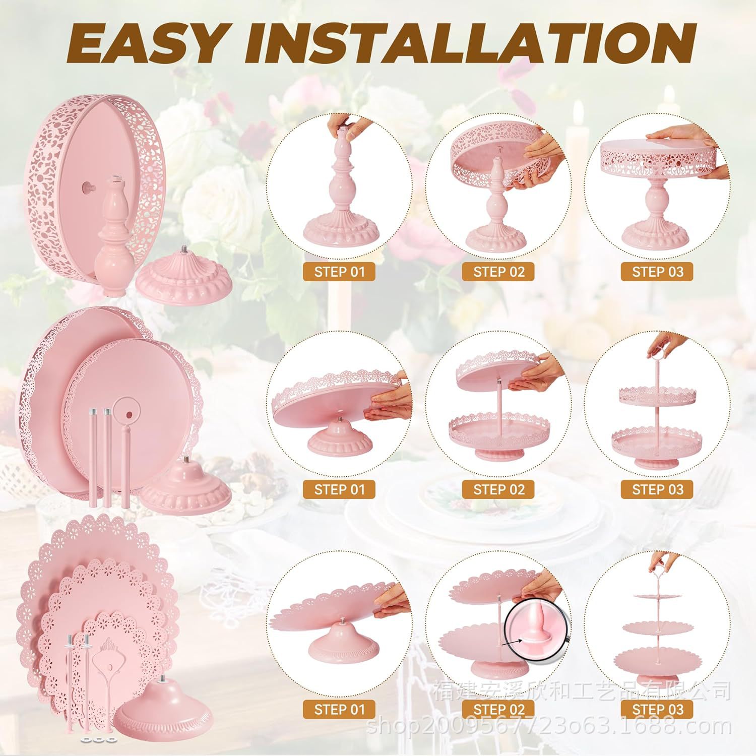 Tabla de postres estante de exhibición estante de pasteles de postre bandeja de pasteles de comida fría estante de mesa de descanso estante de té de la tarde estante de refrigerio