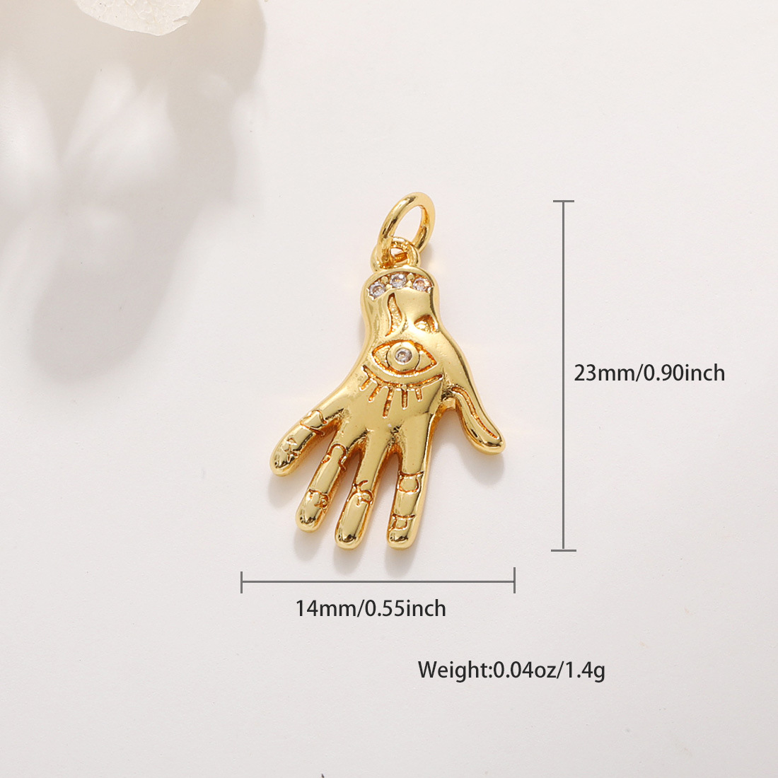 3g Weight Pendant Jewelry Making Type No Chain Chain Material 1 Piece Quantity Daily Occasion Copper Material Hand, Gesture, Antlers Pattern All Seasons Season Unisex Gender Polished Finish Enamel, Plating Design Cute, Vintage Style Style 1 Piece Copper Hand Gesture Antlers Polished Pendant 21