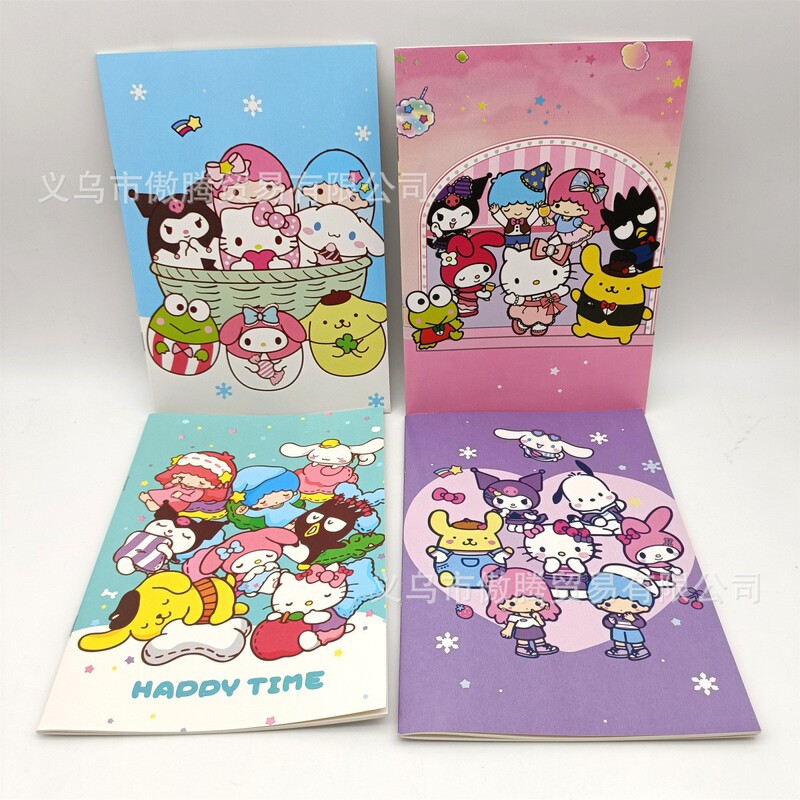 Creative Sanrio exercise book for primary and secondary school students writing calligraphy notebook cartoon high color value soft copy notebook