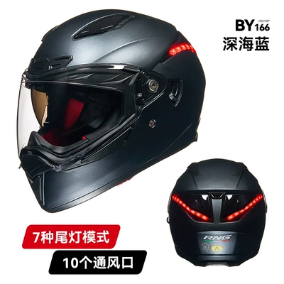 Full-Face Helmet for Men and Women | Motosiklet kaskı (dəbilqə) - deep-sea-blue-l