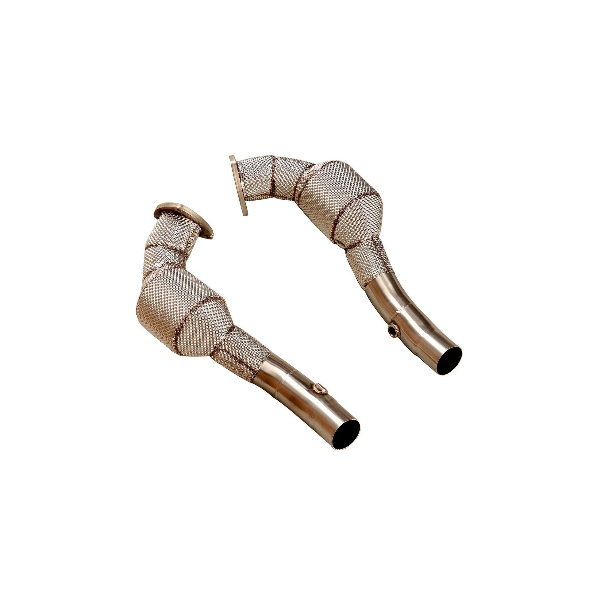 Suitable for Ferrari California 4.3L, stainless steel exhaust system downpipe with catalyst