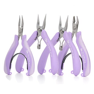 Taiwan Gt Jewelry Pliers Handmade Pliers Jewelry Beading Needle-Nose Pliers Round Curved Nose Scissors Handmade DIY Jewelry Tools