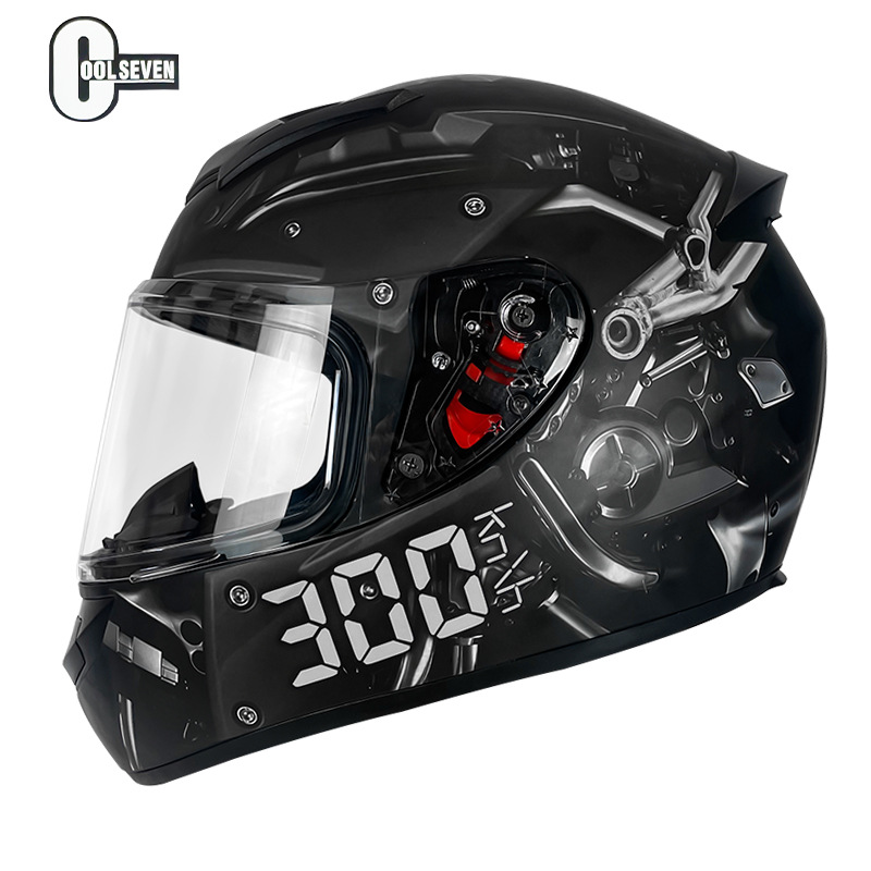 Casco de motocicleta Casco de motocicleta Casco completo para hombres y mujeres Four Seasons Fábrica general Comercio exterior Casco de seguridad DOT Estándar nacional Clase A Certificación 3C