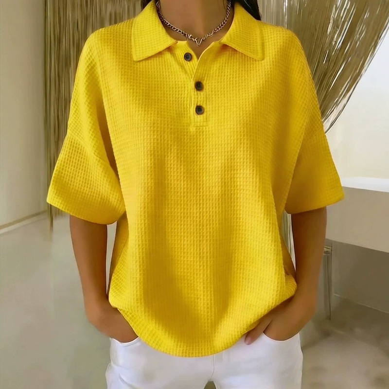 2026Tiktok Cross-Border Temu Amazon Aliexpress Fashion Trend New High-End Elegant Women's Polo Shirt