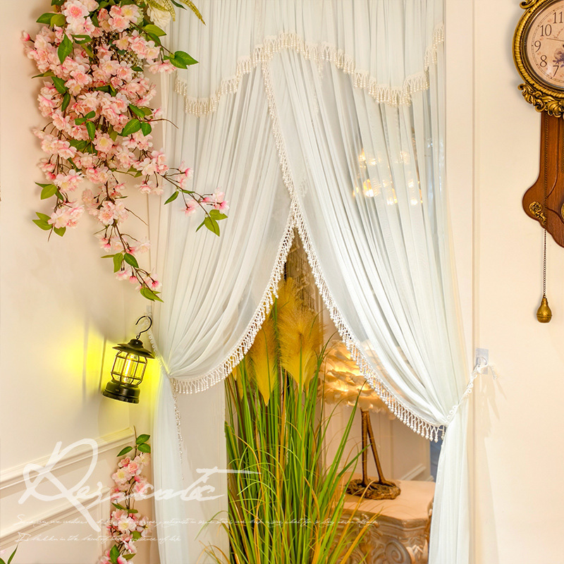 [Original High-End Design] Princess Elsa Atmosphere Romantic Long Partition Curtain for Bedroom and Hallway