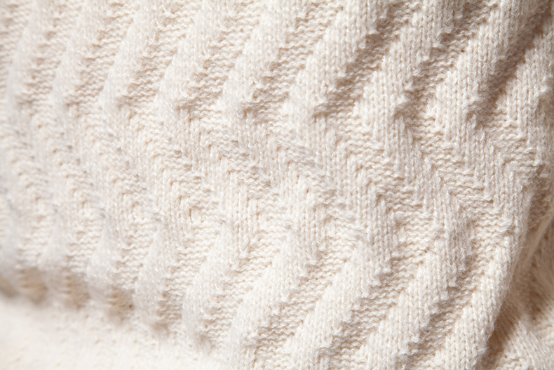 Women's Sweater Twisted Flower Round Neck Solid Colour Pullover_voghion.com