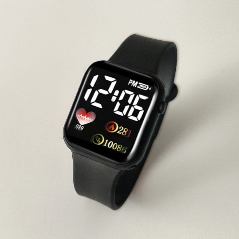 Comercio exterior transfronterizo nuevo reloj electrónico LED impermeable cuadrado pantalla táctil digital pareja estudiantes niños pulsera de moda