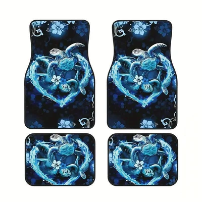 Avtomobil döşəmə paspasları — Cross-border TEMU best-selling retro Persian - 1-138-pattern-41-3344cmtwo-piece-set