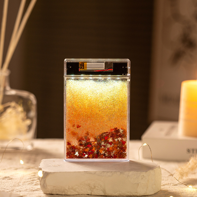 アクリル流砂カードレンガ麻雀 DIY Usachi Xiaoba デスクトップ装飾品ライト流麻冷蔵庫マグネット|undefined