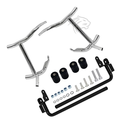 Steel Competitive Side Box Two-Character – Motorcycle bumper