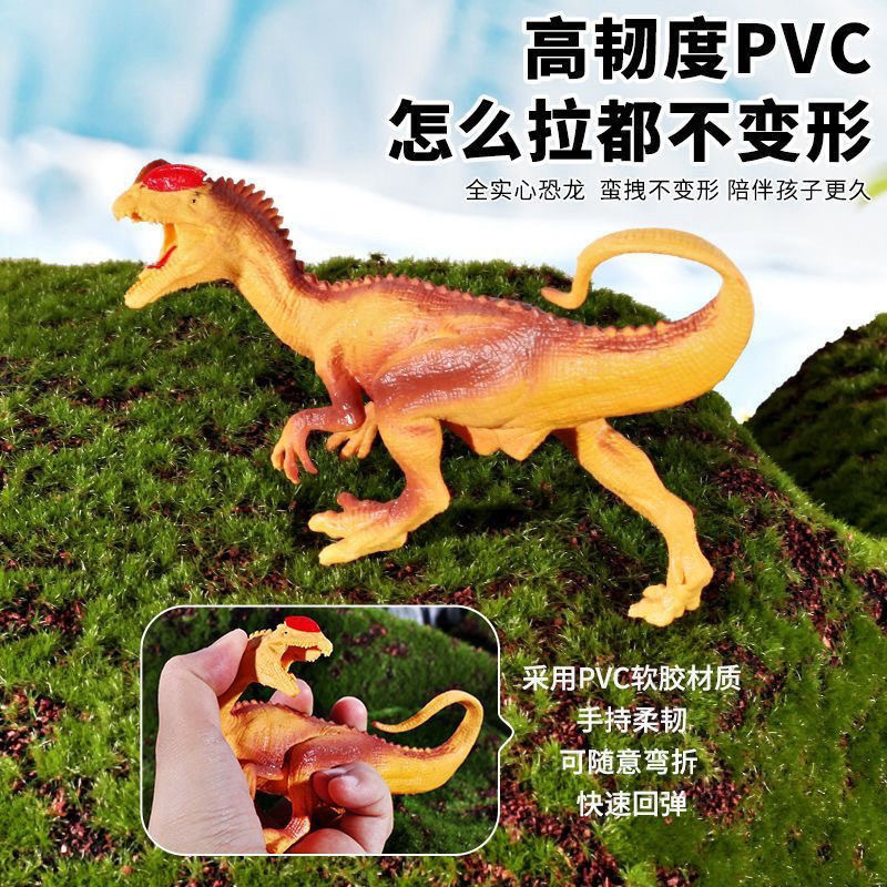 Juguetes de huevo de dinosaurio de tamaño grande huevo de almacenamiento de cartón de mano conjunto de juguetes de animales de goma blanda juguetes para niños