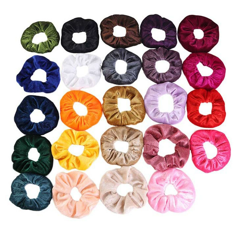 Трансграничные женские золотые бархатные кольца для волос горячие продажи длинные шарики для волос FQ-05