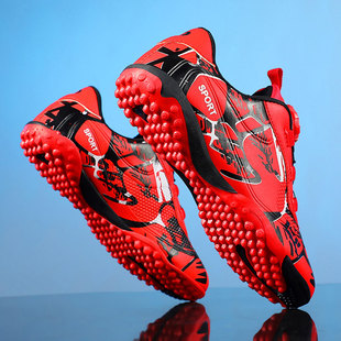 Boys' Football Shoes, Spring Running Kidsren's Shoes, Student Training Shoes, Boys' Tf Broken Spike Sports Shoes