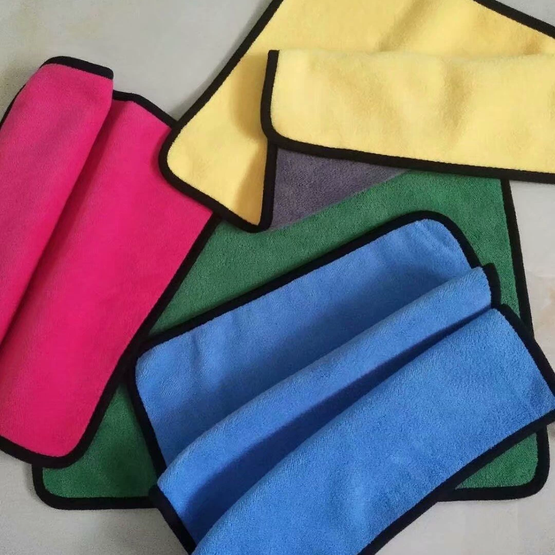 Салфетка для чистки автомобиля, специальная высококачественная салфетка для мойки авто из кораллового флиса, утолщенная двусторонняя салфетка из ультратонкого волокна, быстросохнущая квадратная салфетка