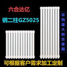 暖气片家用集中供热散热器钢制立式天然气壁挂大水道取暖器工程片