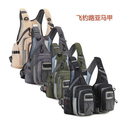 Outdoor vest unisex fishing jacket with multiple pockets, multi-functional, breathable, stream fly fishing, casting, lures vest