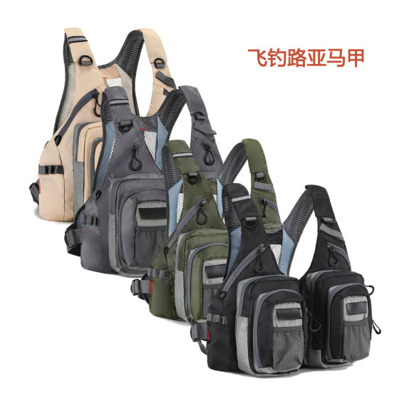 Outdoor Vest All Size Fishing Suit Vest Multi-Pocket Multifunctional Breathable Stream Fishing Fly Fishing Luya Vest