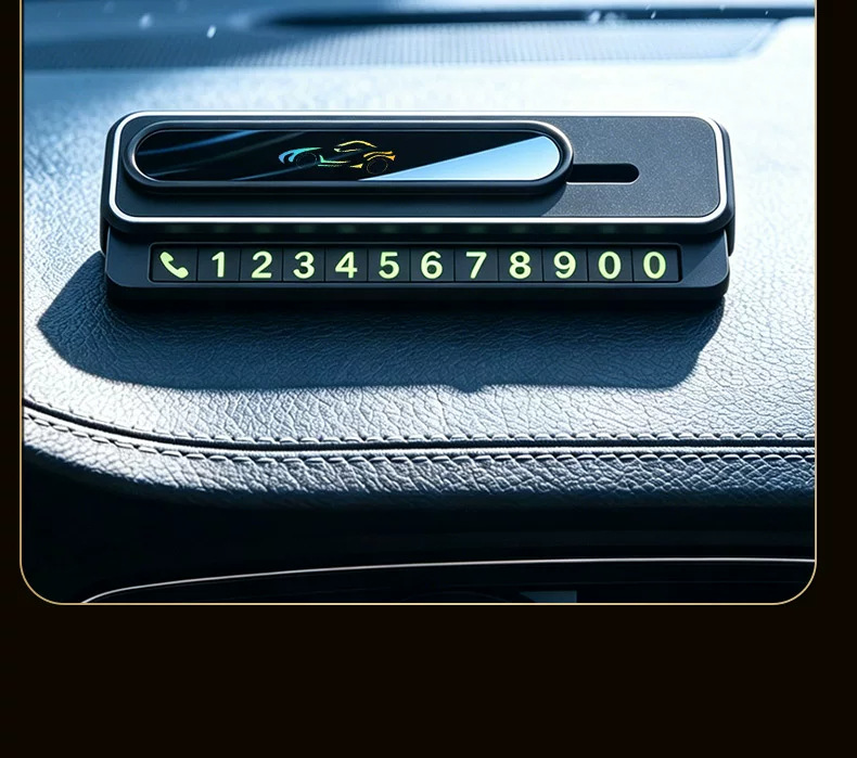 Temporary Parking Number Plate for Car, 2026 New Model, In-Car Display Sign