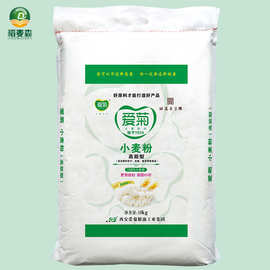 西安爱菊面粉 高筋型小麦粉10kg  家用馒头包子饺子面条粉 20斤