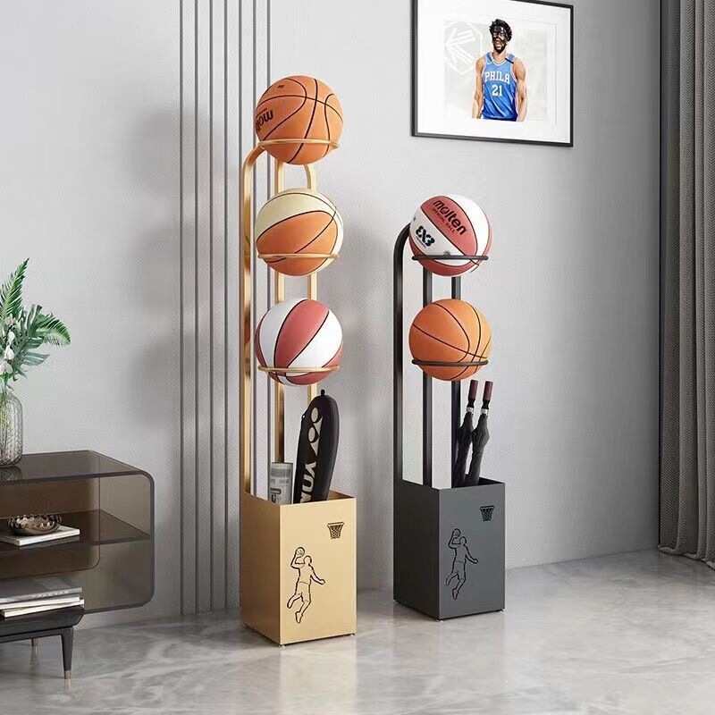 Sports Equipment Storage Rack, Racket Display Rack, Table Tennis Rack, Basketball and Football Storage Rack, Wall-Mounted, Home Indoor Use Sports Equipment Storage Rack, Racket Display Rack, Table Tennis Rack, Basketball and Football Storage Rack, Wall-Mounted, Home Indoor Use