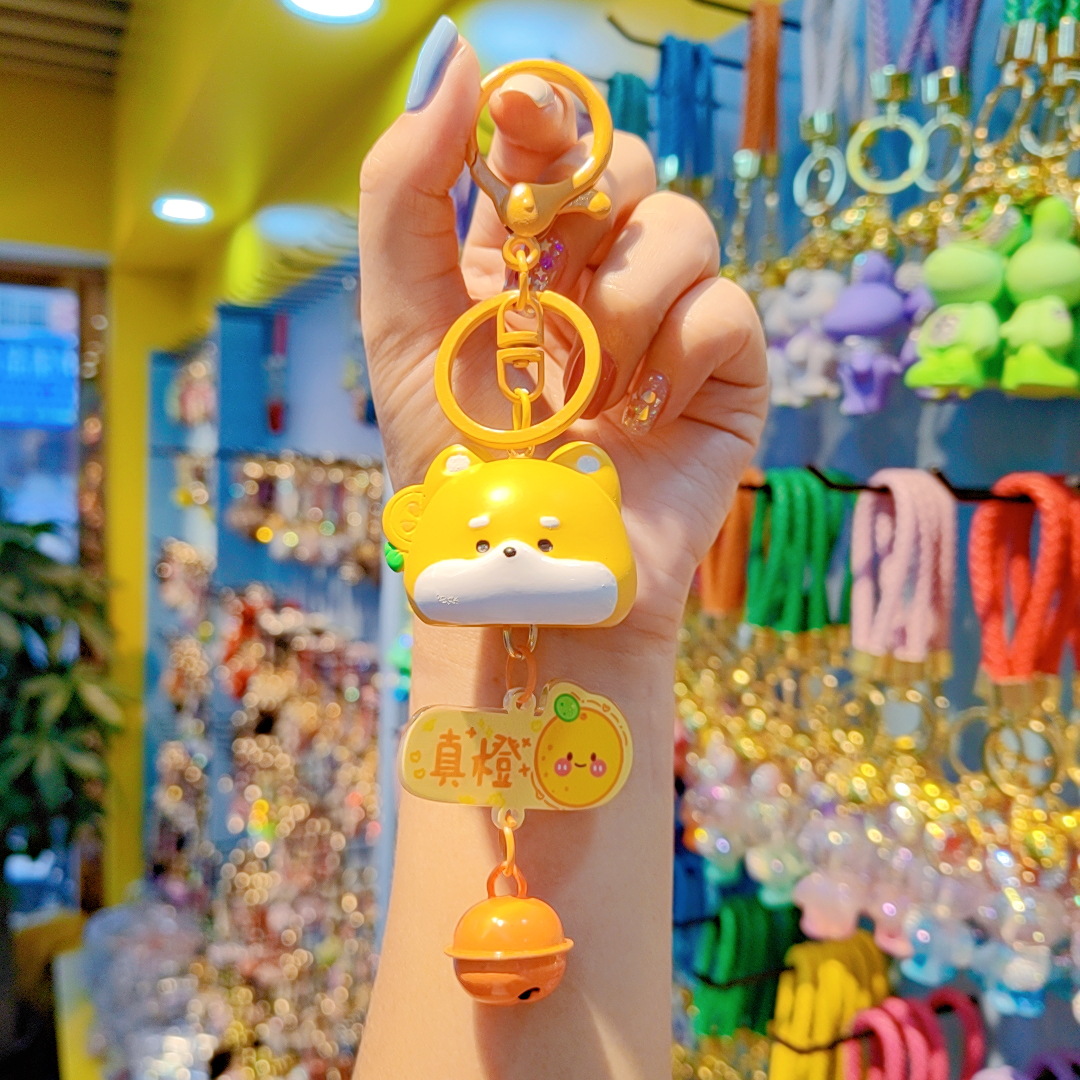Caramelo animal llavero resina lindos colgantes de dibujos animados bolsos de automóviles llavero exquisito colgantes pequeños regalos