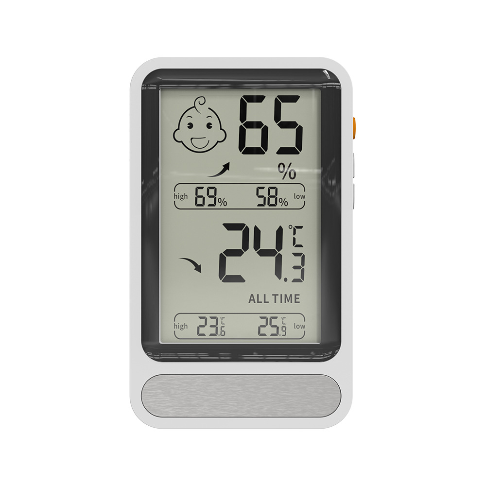 가정용 실내  방 전자 온도 및 습도 측정기 백라이트 기능 고온 및 저온 메모리 온도계 국경 전용 모델
