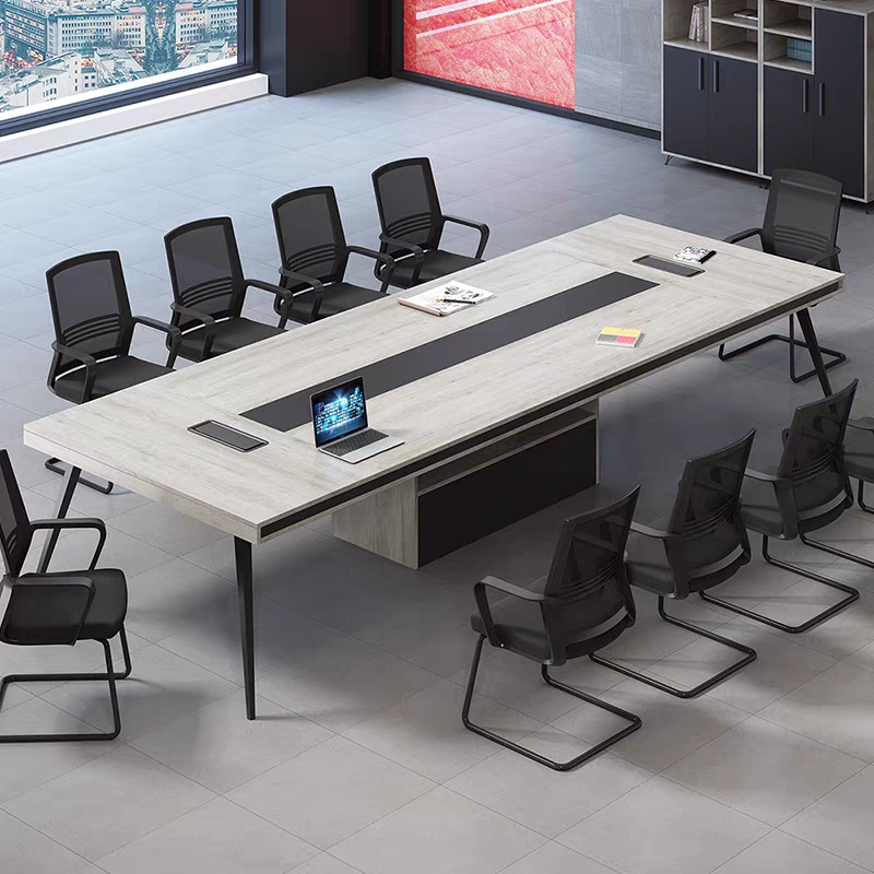 Mesa de conferencia y silla combinación mesa larga simple moderna pequeña sala de conferencias recepción mesa de negociación mesa larga al por mayor