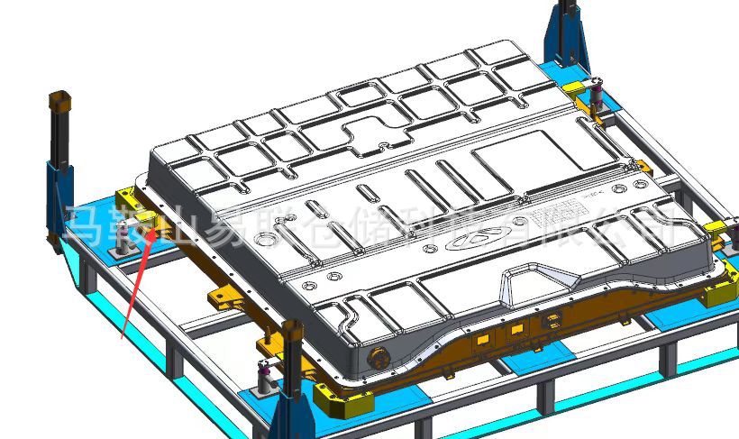 新能源汽车电池料架 电池铁架 电池周转架动力电池料架电池包料架