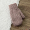 Gloves, cute winter woolen set for beloved, keep warm knitted dress