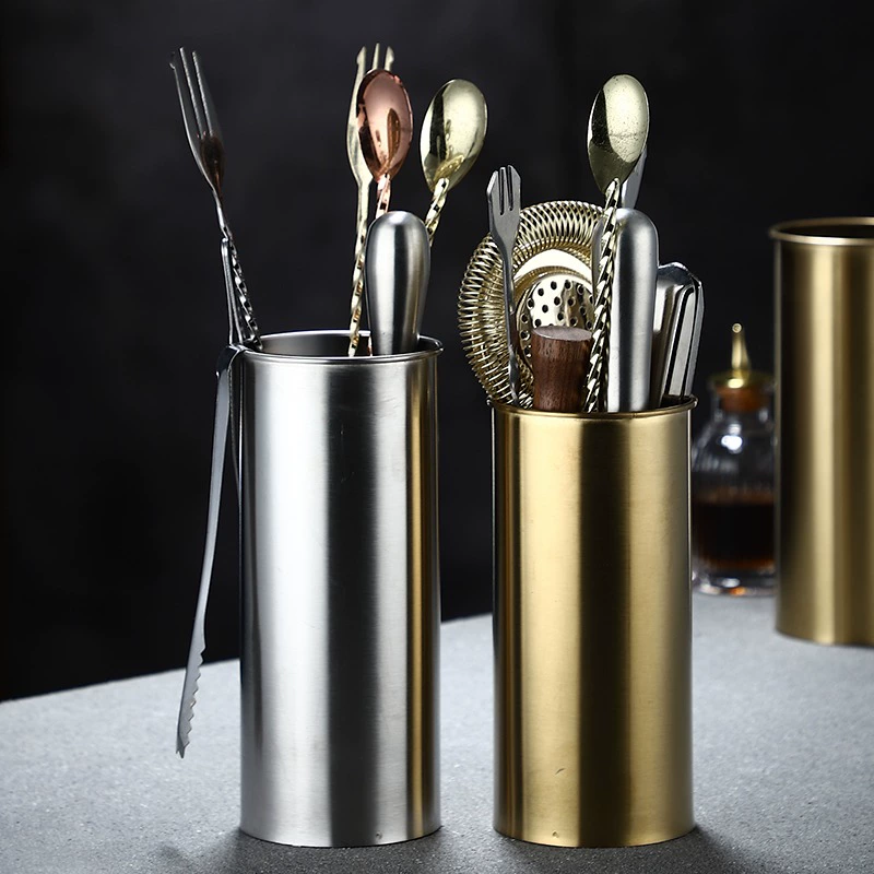 304 Stainless Steel Bar Callery Bar Barrel Commercial Bart -up Tool Storage Barrel Barrel Barrel Chopsticks Bar Products
