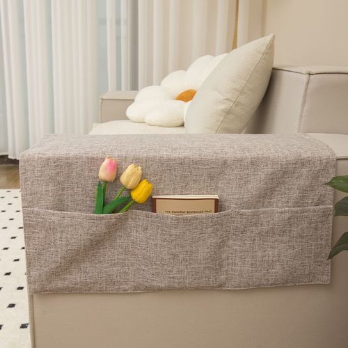 Summer Instagram Sofa Armrest Cover Cloth Widen Fake Hemp Dustproof Cover Towel Case Pad Summer Universal Non-slip Towel