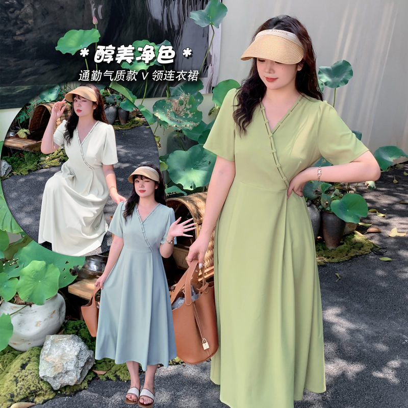  夏  XL-4XL 大きいサイズ ワンピース