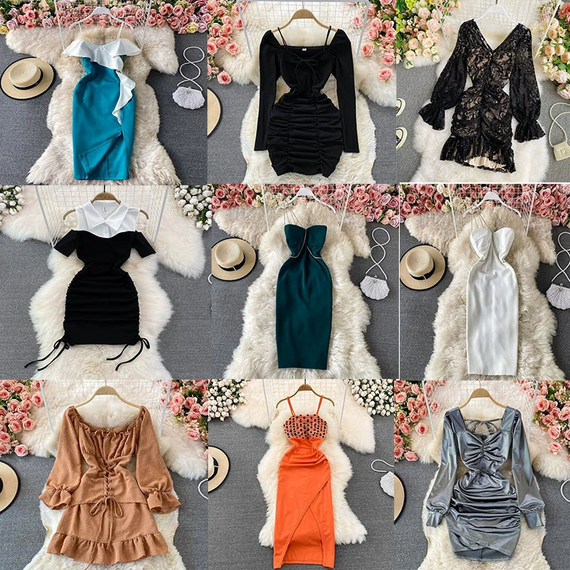 Горячее платье Nightclub tight evening dress skirt sexy Dress