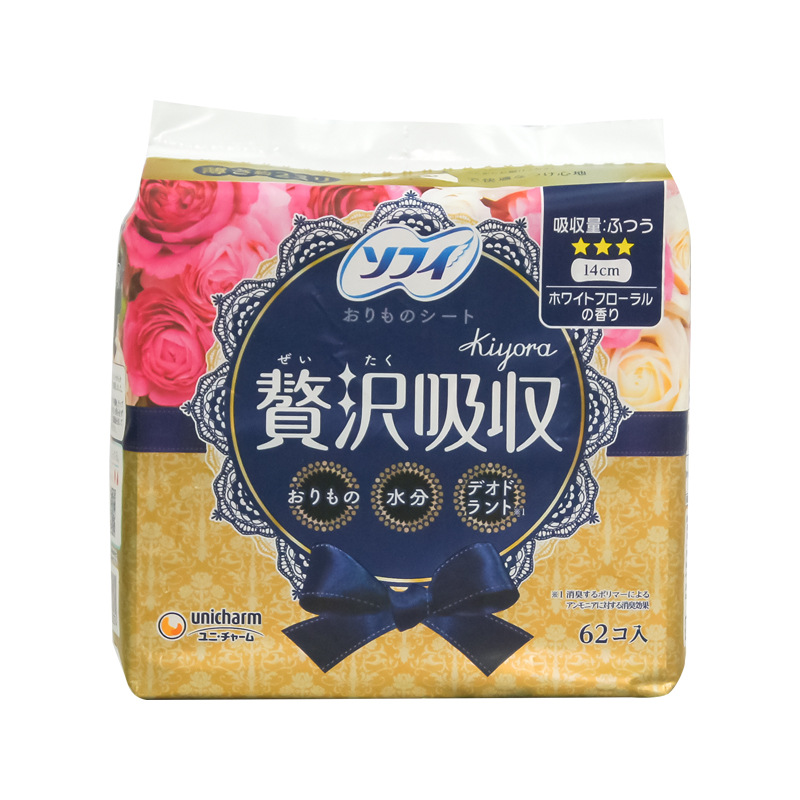 日本輸入元ユーニカ優しい敏感肌肌女性用生理用ナプキン衛生パッド62枚