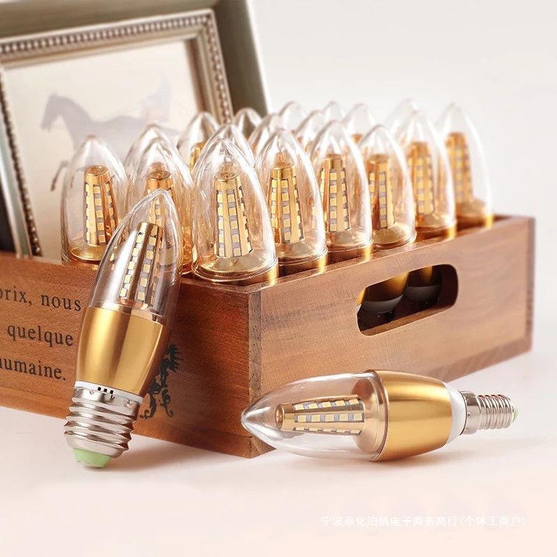 E27 lámpara LED de maíz de alto brillo lámpara de ahorro de energía lámpara de vela de gran tornillo bombilla de bola bombilla de aire libre