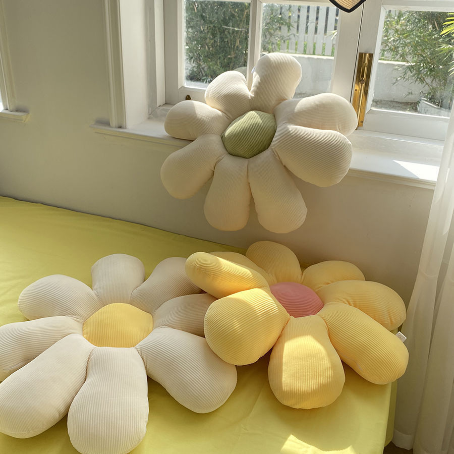 2800g Weight Seat Cushion Home Textiles & Decor Type Pastoral Solid Color Plush Seat Cushion