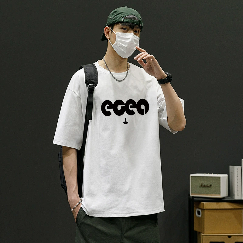 Oversize мужская футболка с короткими рукавами мужская футболка с круглым вырезом