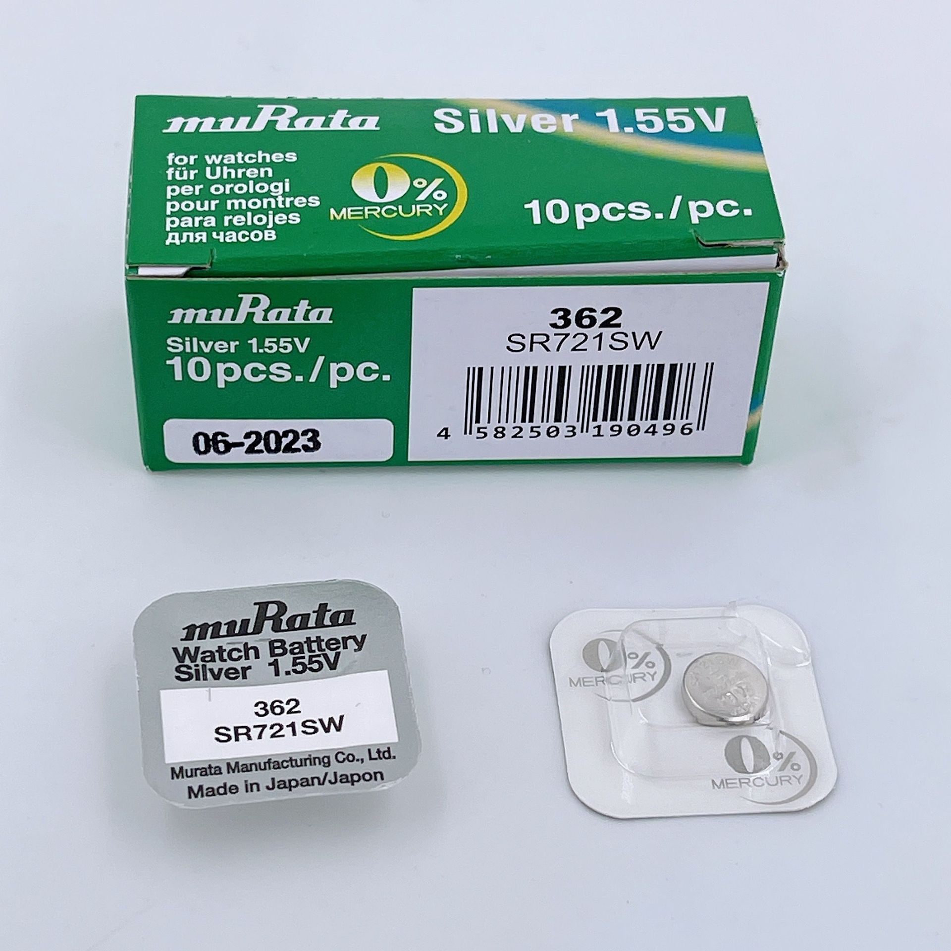 单装村田muRataSR721SW手表电子362A/362/361/LR720/AG11纽扣电池