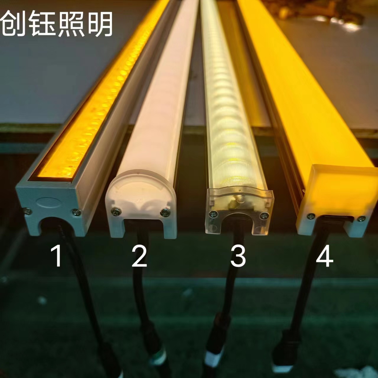 户外LED线条灯酒店外墙轮廓灯PC罩铝材线条灯楼体亮化七彩护栏管-阿里巴巴